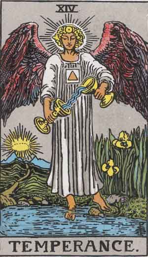 Temperance tarot card