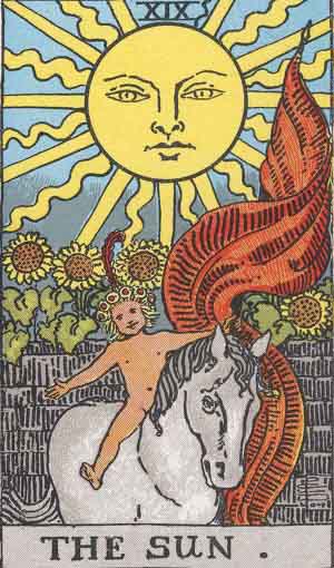 The Sun tarot card