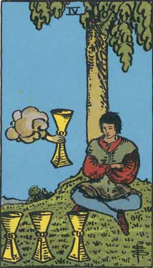 Four of Cups tarot card