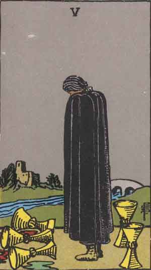 Five of Cups tarot card