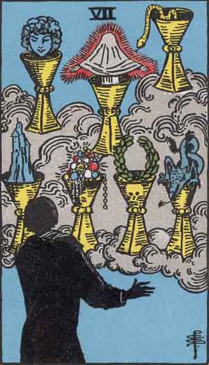 Seven of Cups tarot card