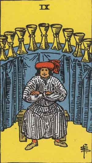 Nine of Cups tarot card