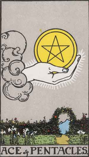 Ace of Pentacles tarot card