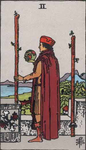 Two of Wands tarot card